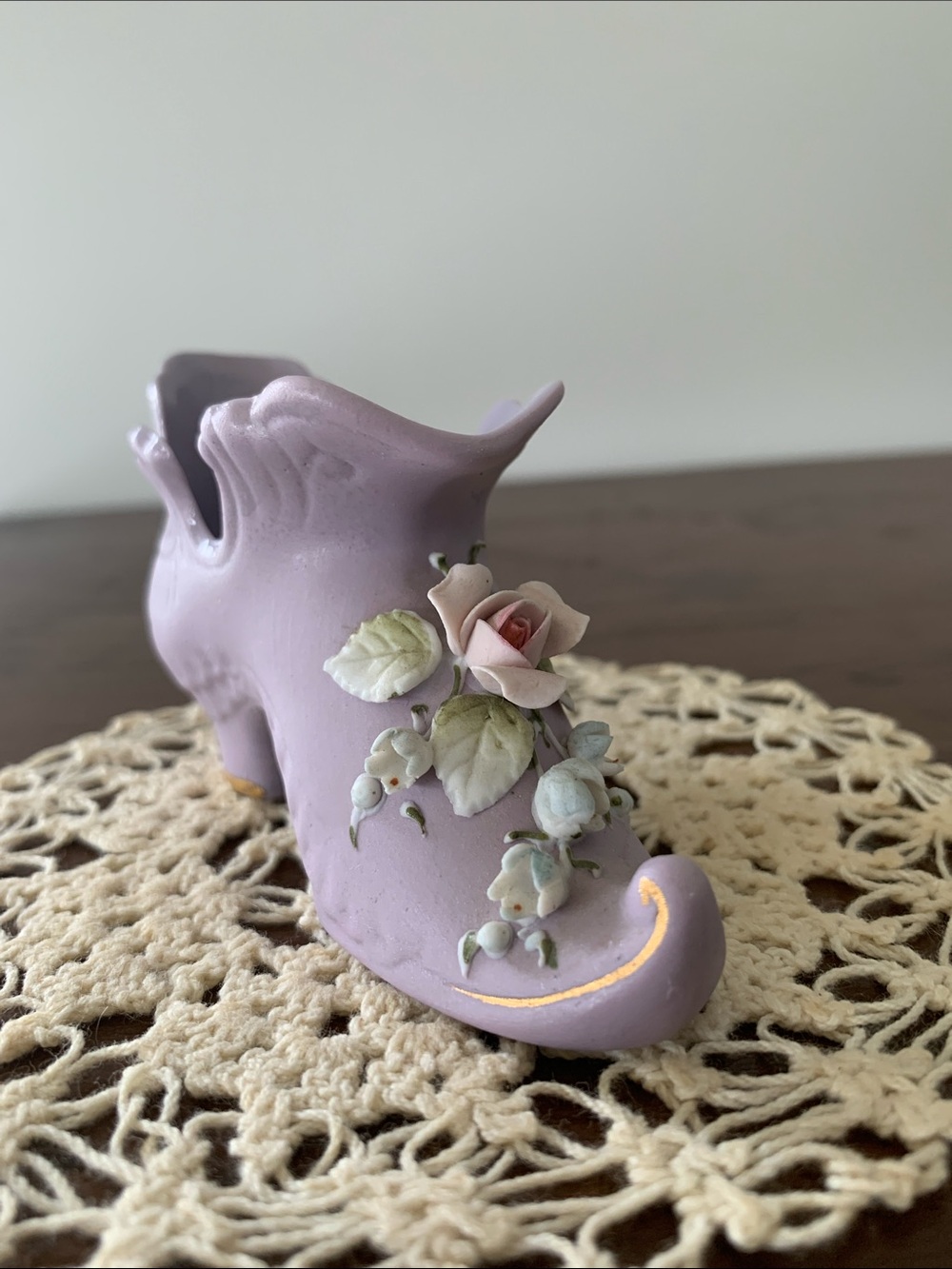 Porcelain Shoe Figurine